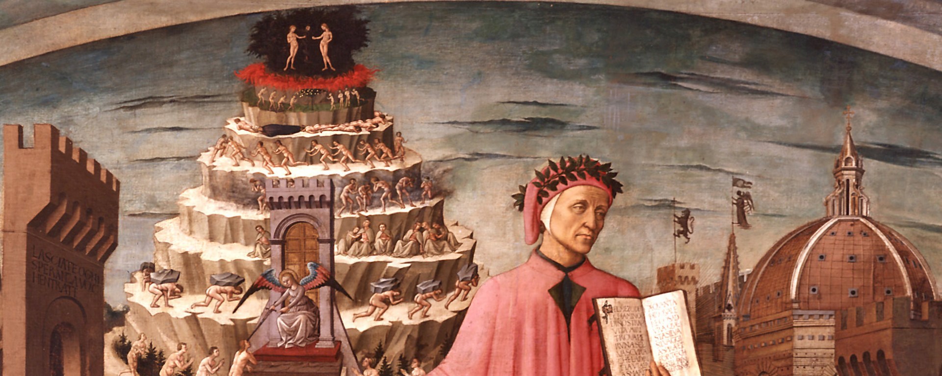 La Divina Commedia illumina Firenze Domenico di Michelino (affresco - 1465)