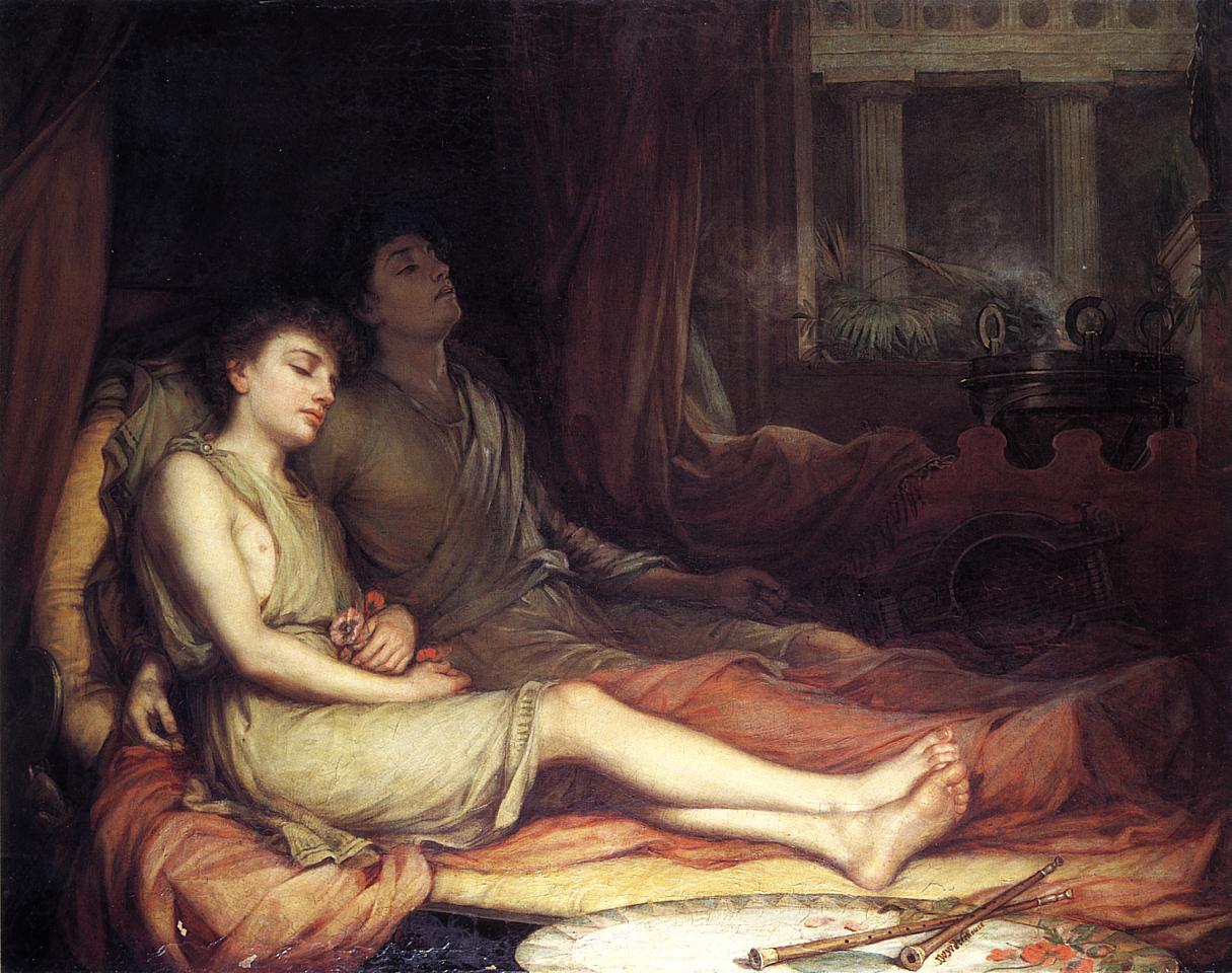 John William Waterhouse Sonno e il fratello Morte (1874) Collezione privata